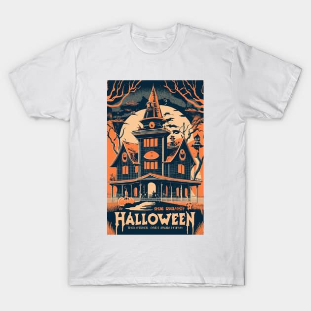 Timeless Toons: Classic Halloween in Cartoon Delight T-Shirt by AmazinfArt